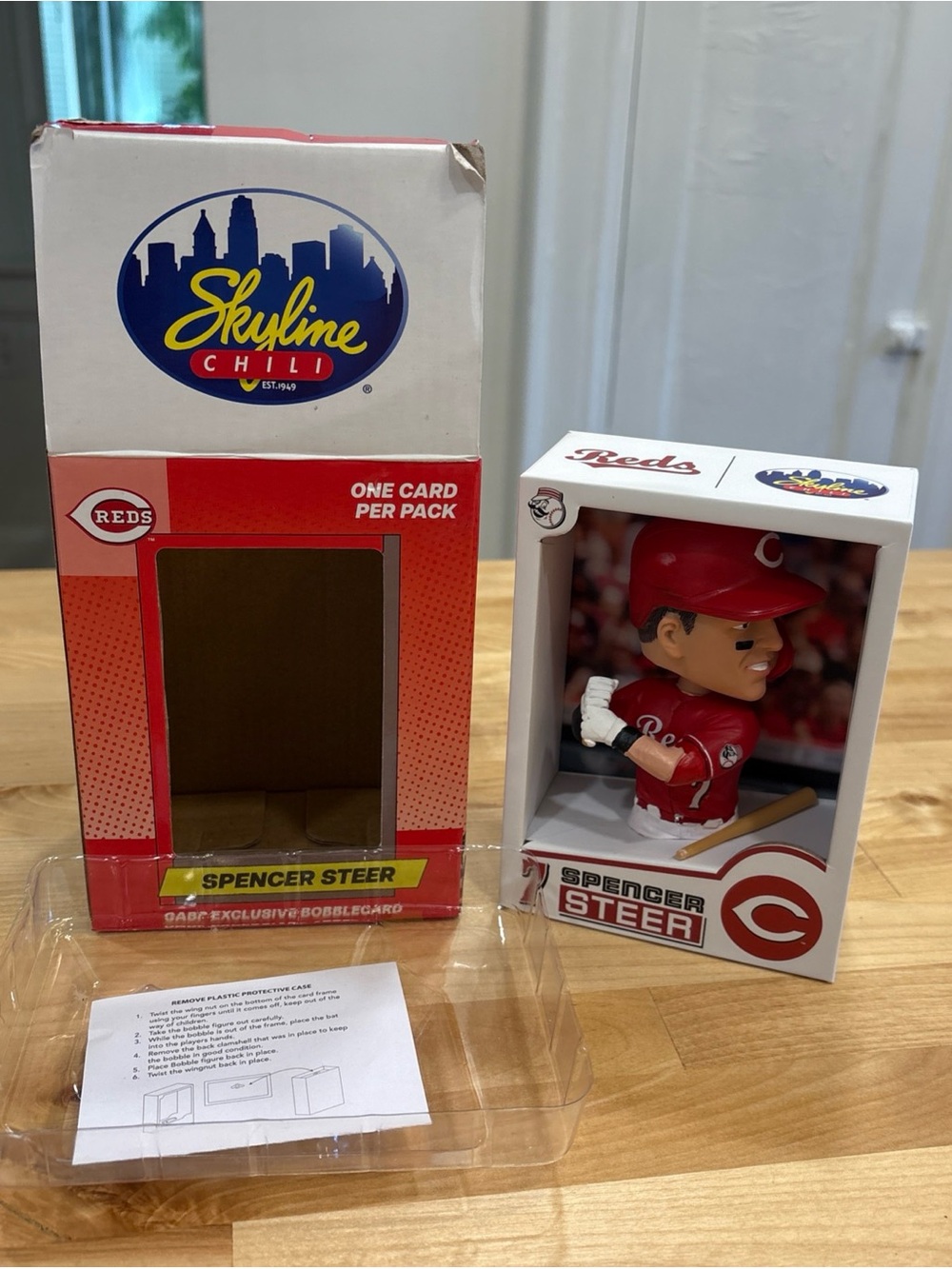 New! 2026 Spencer Steer Bobblecard MLB Cincinnati Reds SGA 5/30/26 NIB